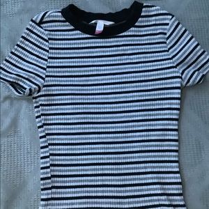 Striped Tight On CropTop